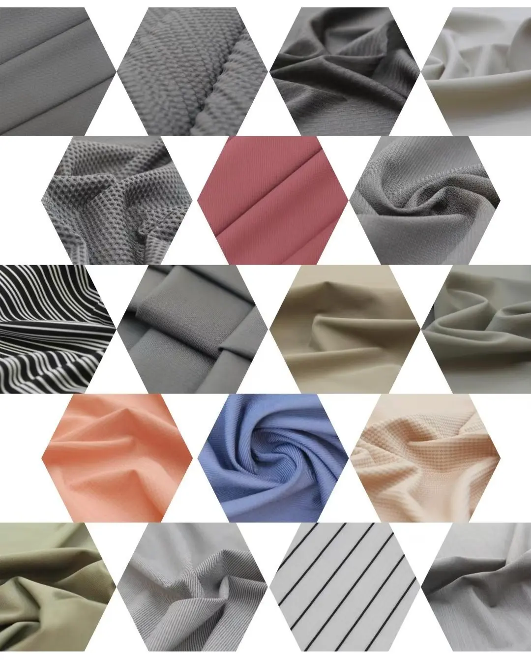 Wholesale 2026 trending yoga wear fabrics in earth tones Sage Green Mocha and Cloud Blue