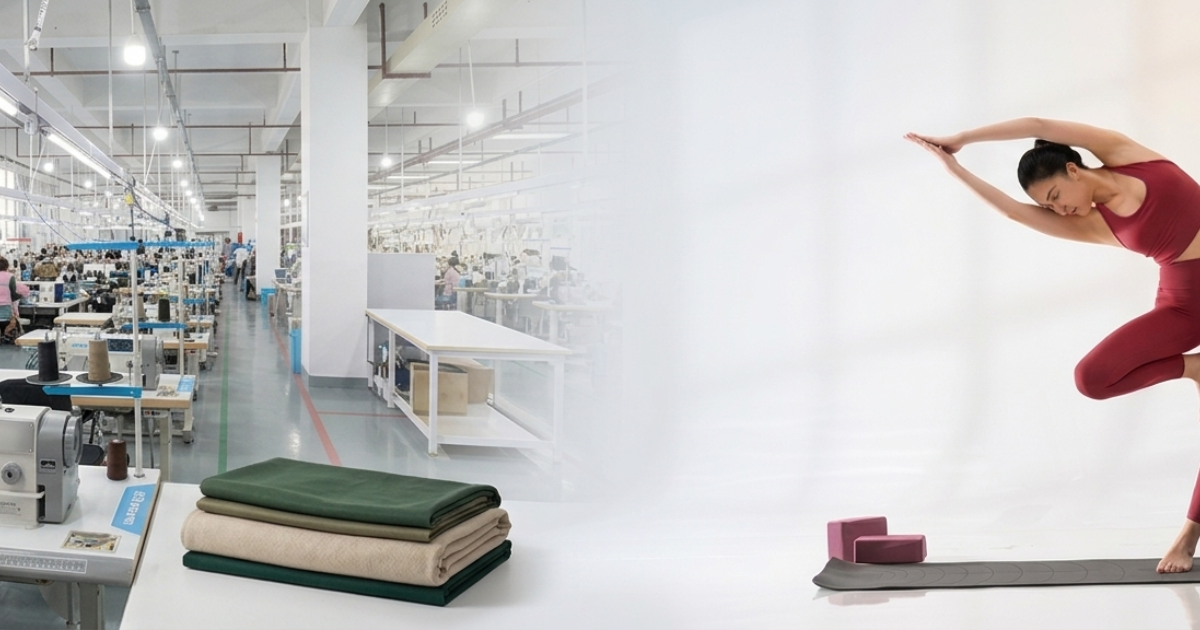 Muzyoga‘s eco-friendly yoga wear production line for 2026 trends