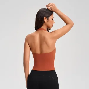 Rear view of MZ-1010 showing the sexy backless halter neck construction.