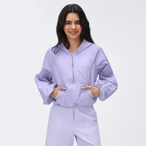 Wholesale oversized kangaroo pocket hoodie with high-gloss finish.