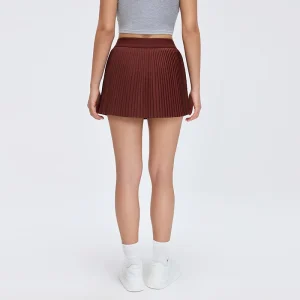 Rear view of MZ-008 highlighting the dynamic pleats and shape retention.