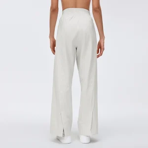 Rear view of MZ-024 highlighting the back-slit hem and smooth drape.