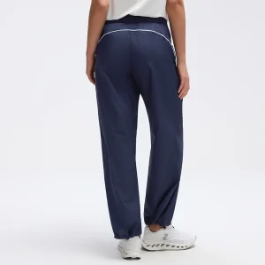 Rear view showcasing the clean, straight-leg silhouette.