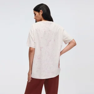 Rear view of MZ-073 showcasing the loose silhouette and full print.