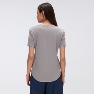 Rear view showcasing the relaxed yet structured shoulder fit.
