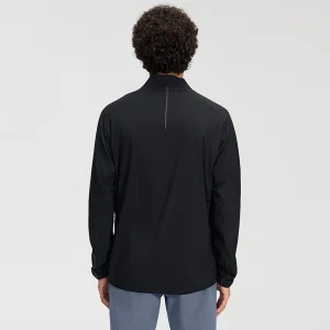 Back view of MZ-MJ005 jacket showcasing reflective safety details.