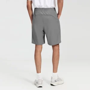 Back view of MZ-MS002 men's performance training shorts.