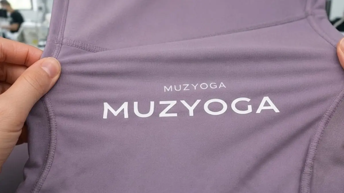 high elasticity heat transfer logo printing for private label activewear brands