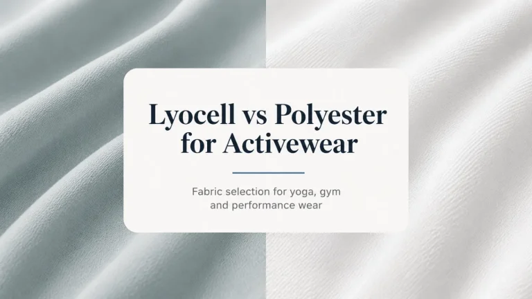 Lyocell vs polyester for activewear fabric comparison